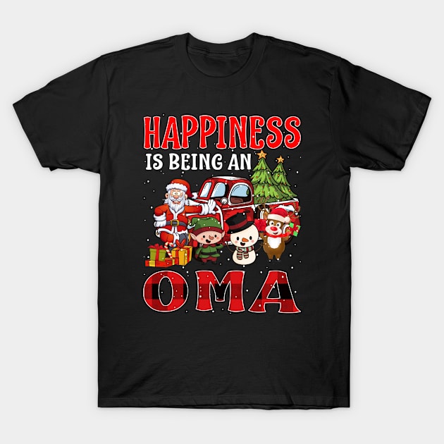 Happiness Is Being An Oma Christmas T-Shirt by intelus